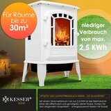 Kesser Flame wit elektrische sfeerhaard 1000/2000W - 75m3