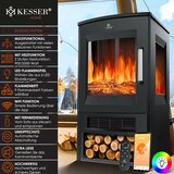 Kesser Kamin zwart elektrische sfeerhaard Wifi - 900/1800 W - 75 m3