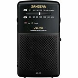 afbeelding van de Sangean SR35 zwart zakradio