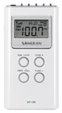 afbeelding van de Sangean DT120 wit zakradio