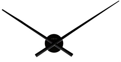 Afbeelding van NeXtime Hands zwart 70 cm klok