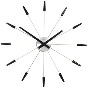 Nextime Plug Inn Black 58 cm klok