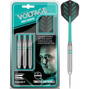 Target Rob Cross Voltage Brass steeltip dartpijlen